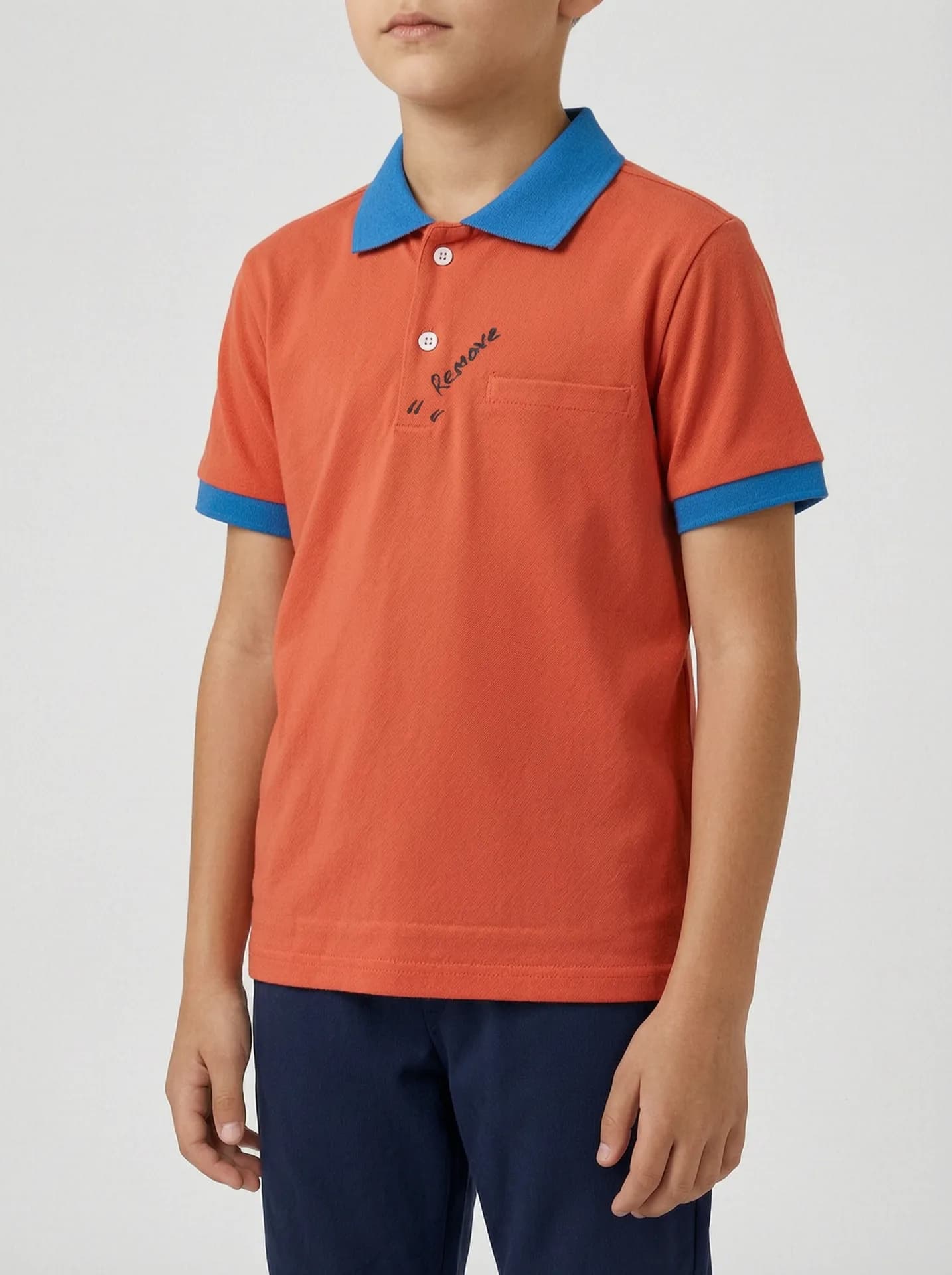 Linen Blend Polo T-Shirt