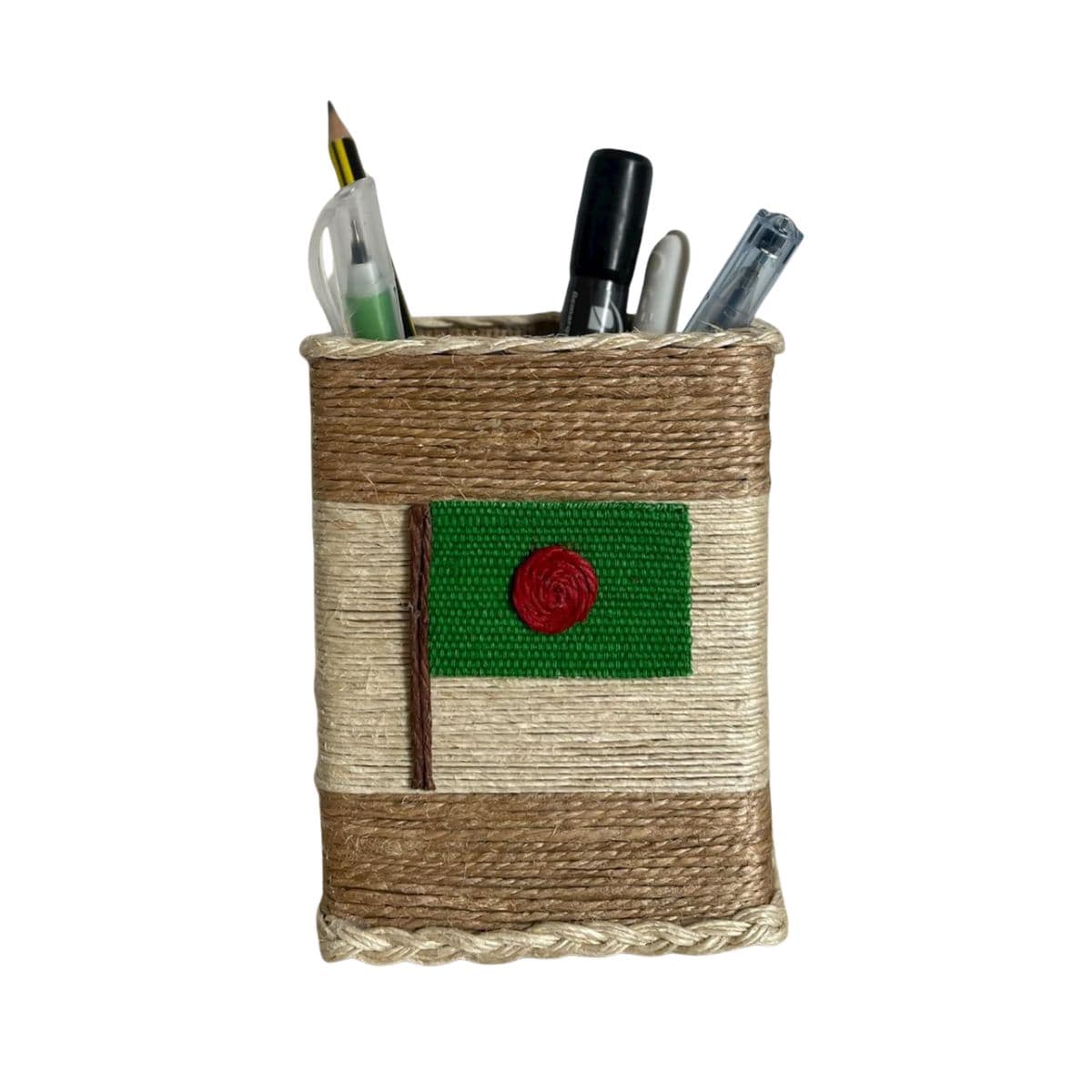Jute made pen stand