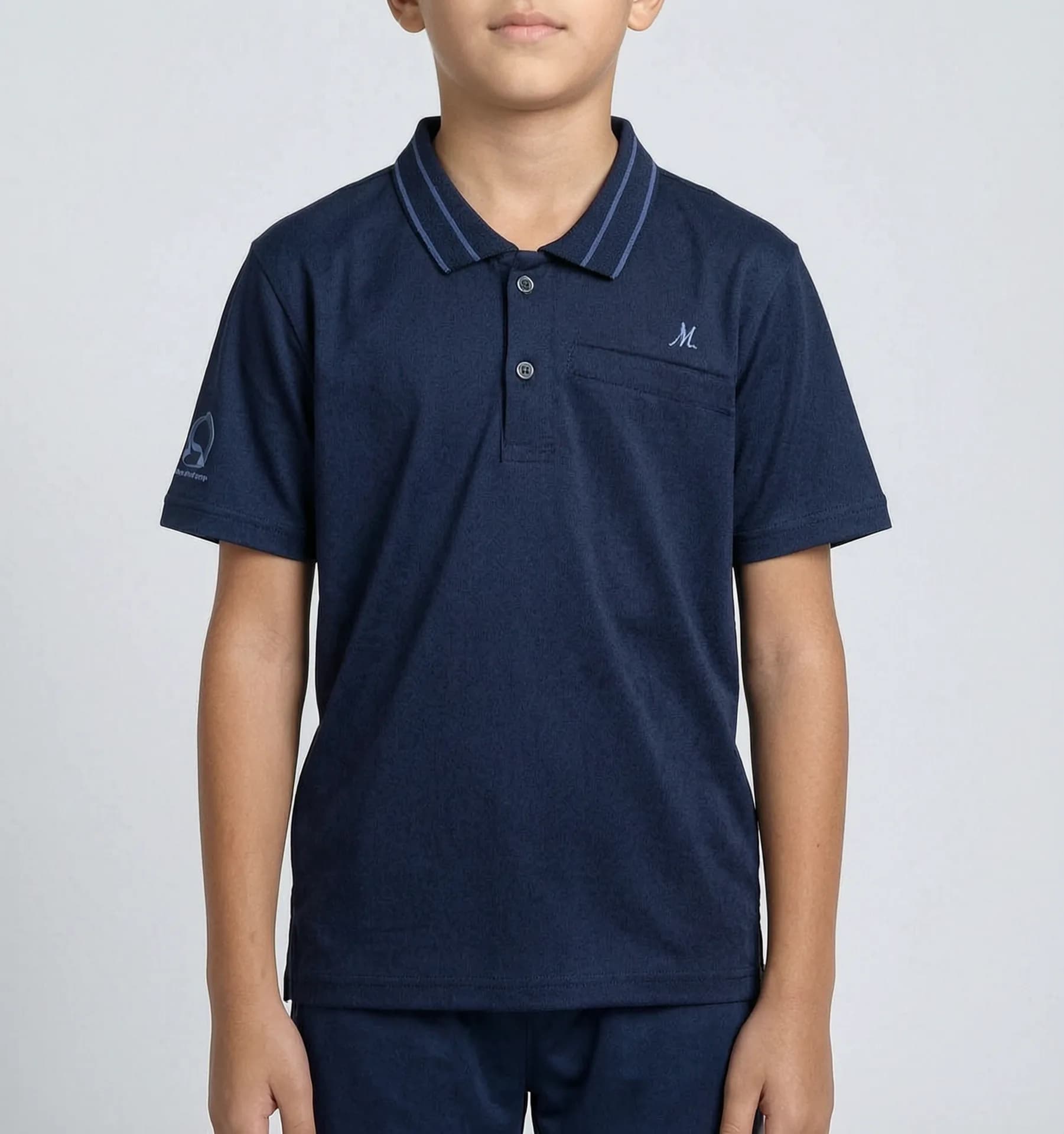 Zip-Neck Polo T-Shirt