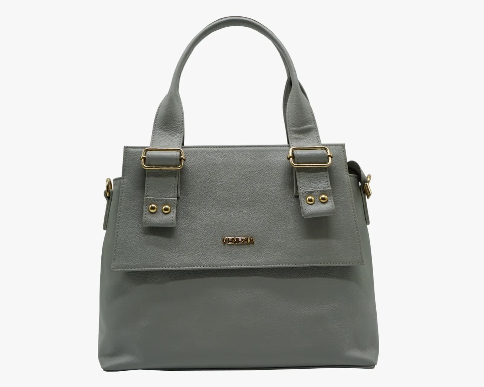 Venezia Gray Textured Handbag