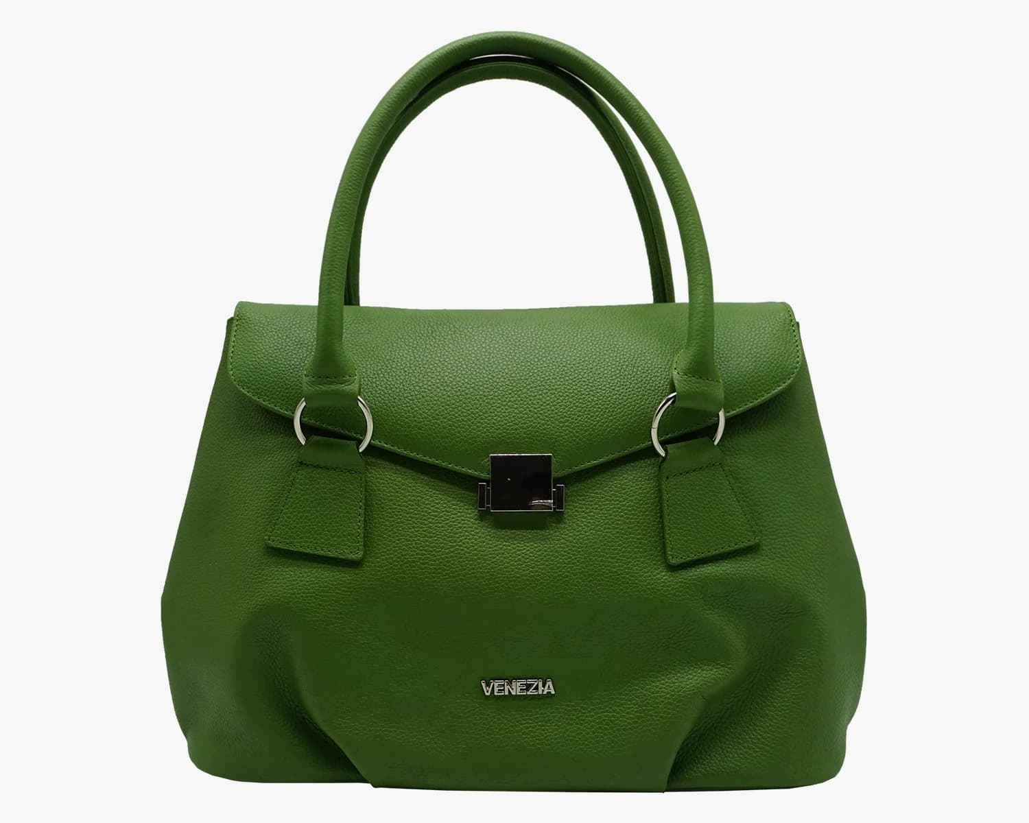 Venezia Green Textured Leather Handbag