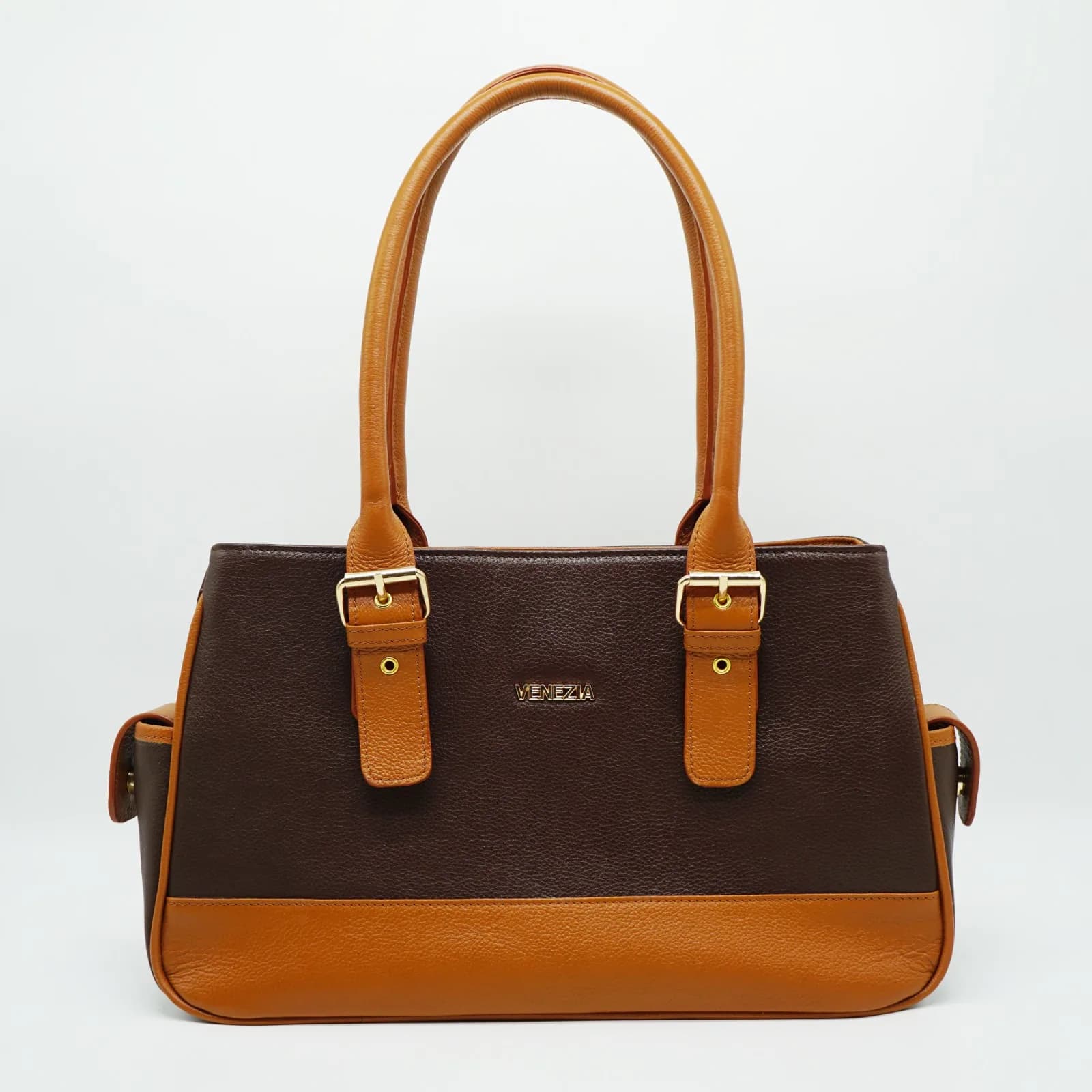 Venezia Two-Tone Leather Handbag